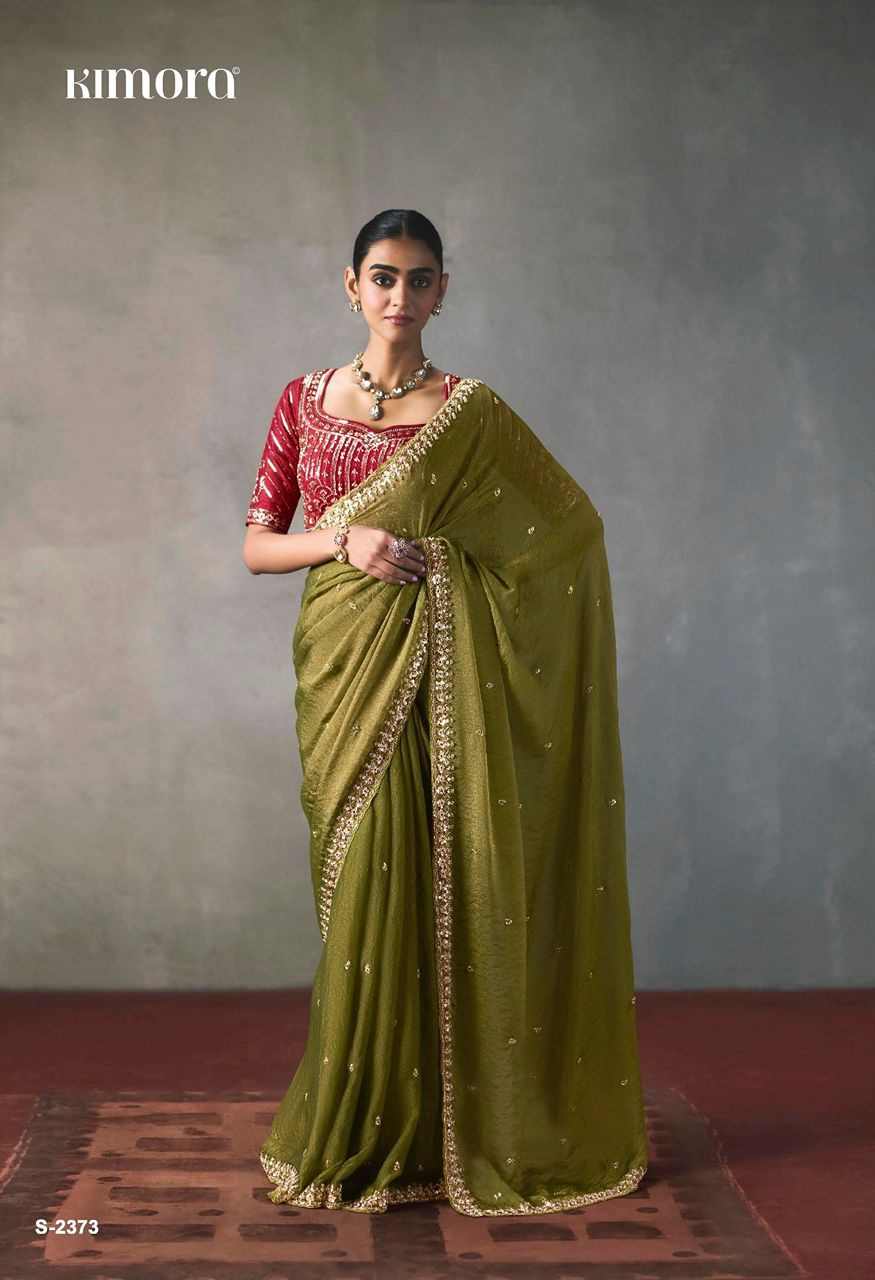 Kimora I Con Vol 37 Premium Designer Saree Catalog — Singles, Kimora wholesale from Surat — Photo 4