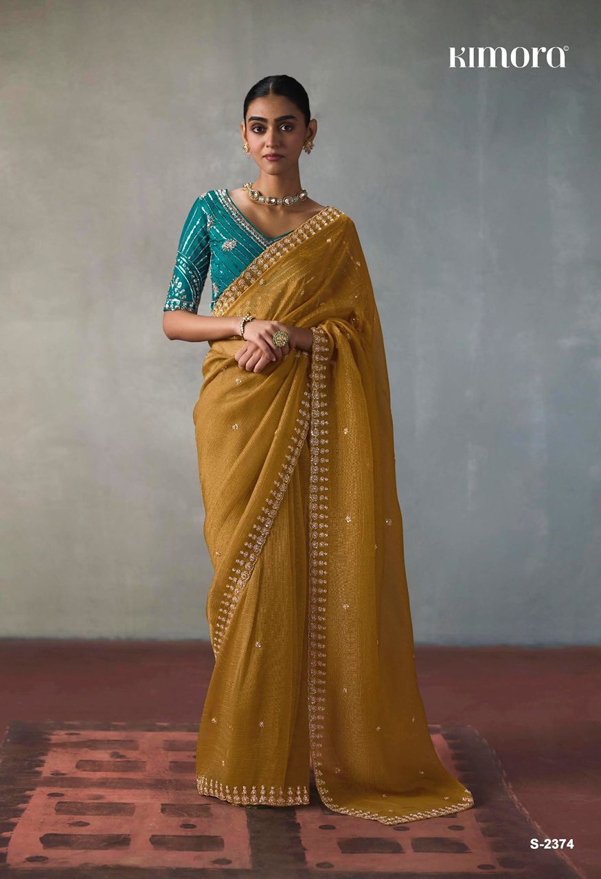 Kimora I Con Vol 37 Premium Designer Saree Catalog — Singles, Kimora wholesale from Surat — Photo 5