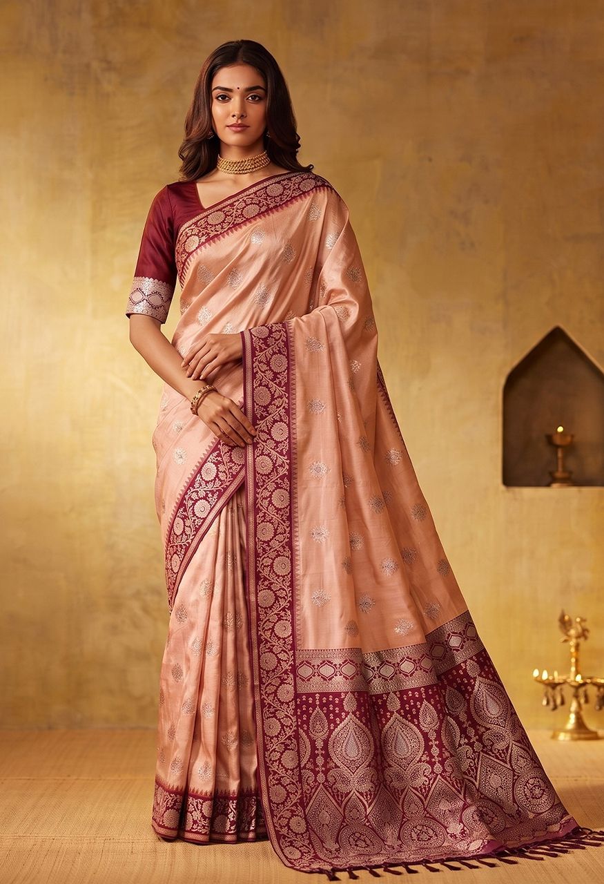 Shree Shyam Fashion Geetanjali Silk Blend Saree — Singles, Vardan Ethnic wholesale from Surat — Photo 4