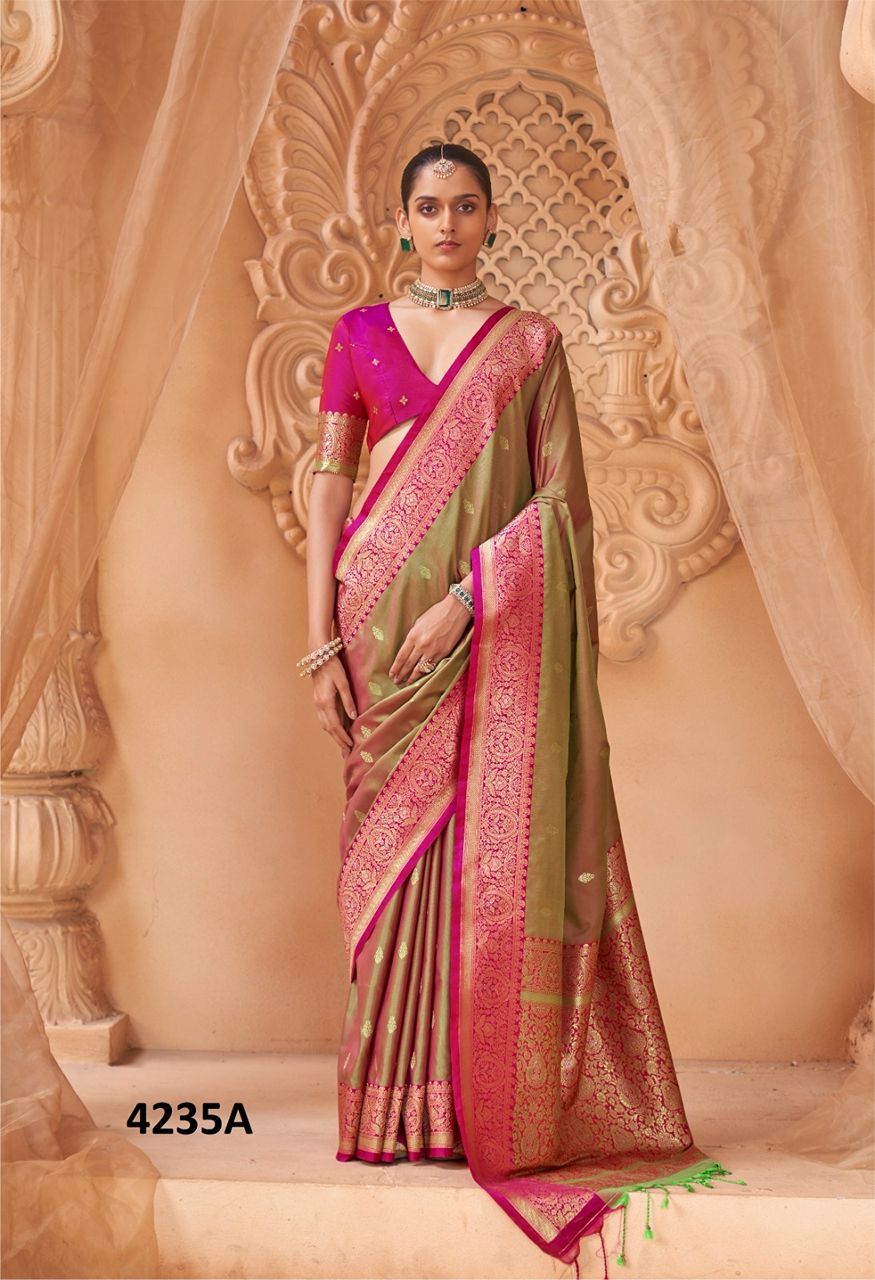 Manjulla Fashion Soft Silk Saree Catalog — Singles, Vardan Ethnic wholesale from Surat — Photo 4