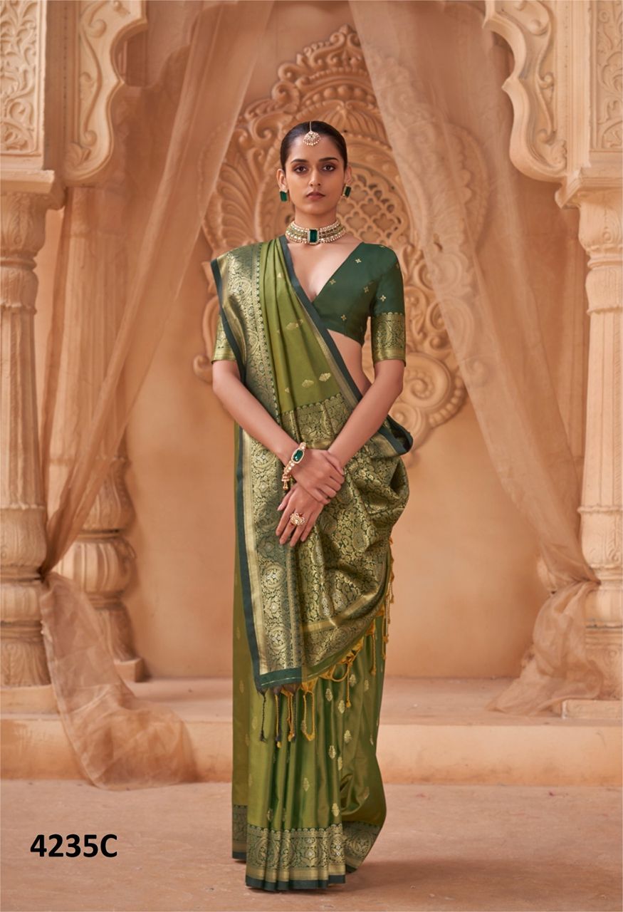 Manjulla Fashion Soft Silk Saree Catalog — Singles, Vardan Ethnic wholesale from Surat — Photo 6