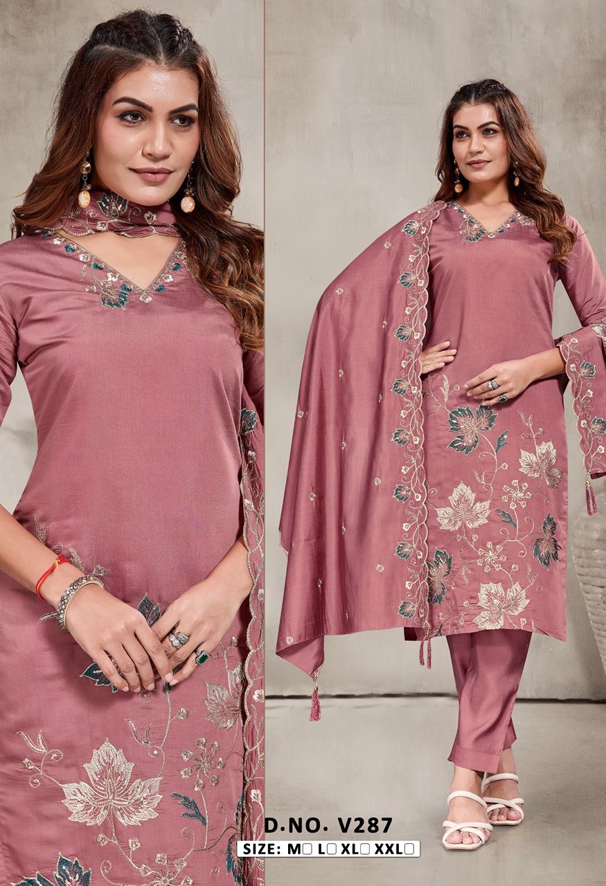 New Launch Heavy Fabric Embroidery Combo Set — Singles, Vardan Ethnic wholesale from Surat — Photo 5