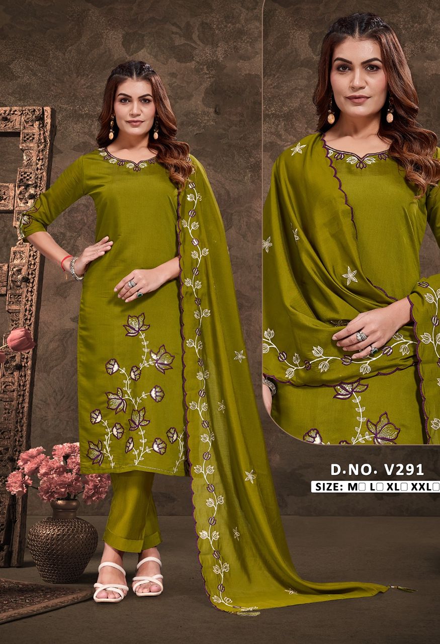 New Launch Heavy Fabric Embroidery Combo Set — Singles, Vardan Ethnic wholesale from Surat — Photo 9