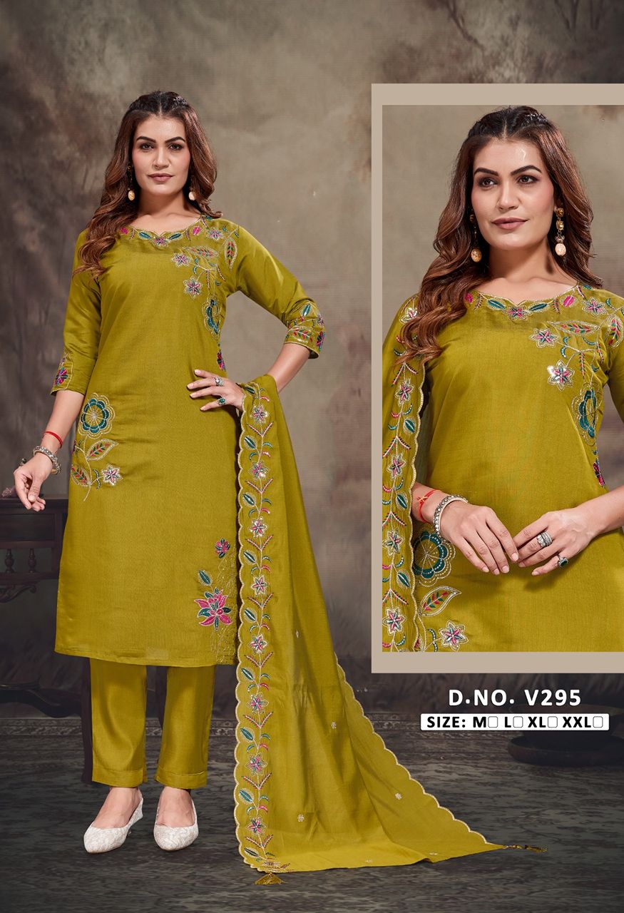 New Launch Heavy Fabric Embroidery Combo Set — Singles, Vardan Ethnic wholesale from Surat — Photo 13