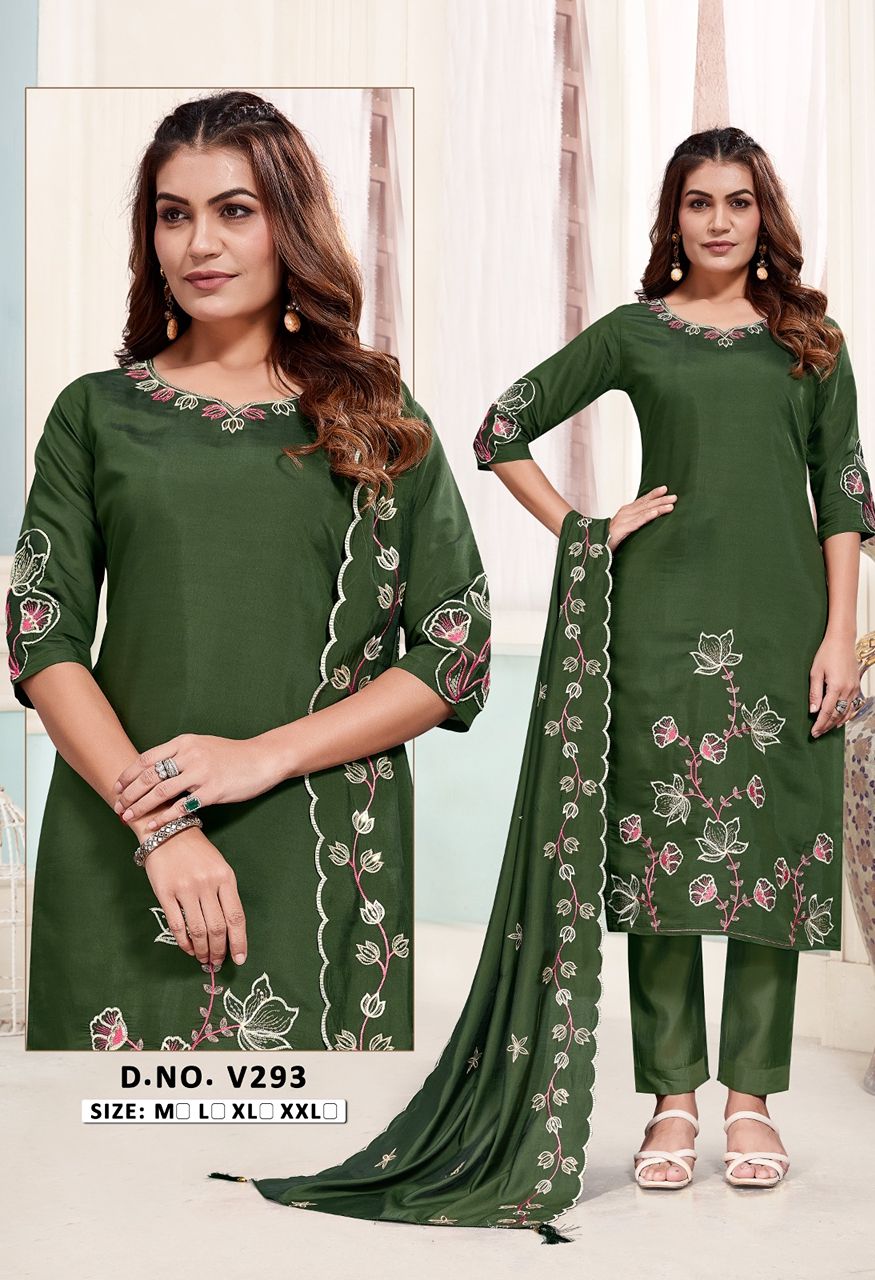 New Launch Heavy Fabric Embroidery Combo Set — Singles, Vardan Ethnic wholesale from Surat — Photo 14