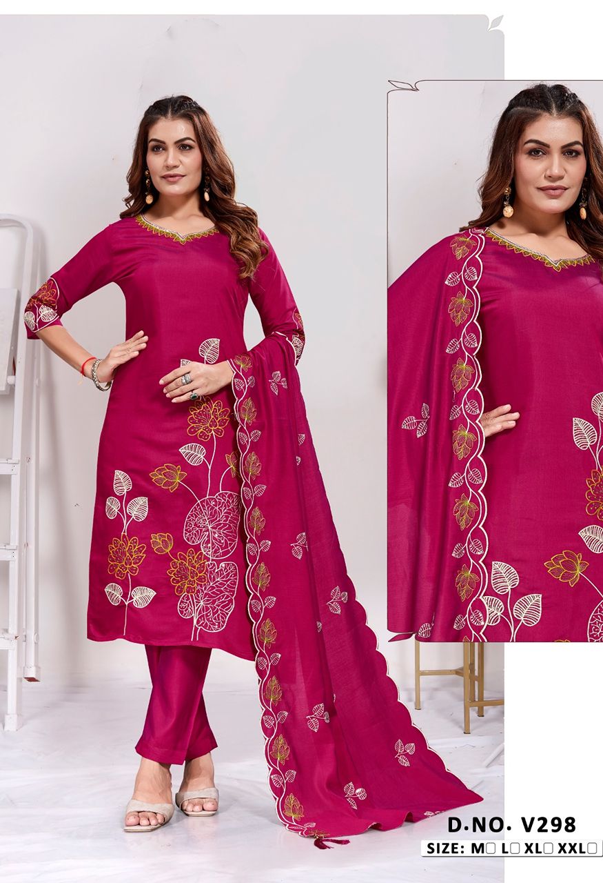 New Launch Heavy Fabric Embroidery Combo Set — Singles, Vardan Ethnic wholesale from Surat — Photo 15