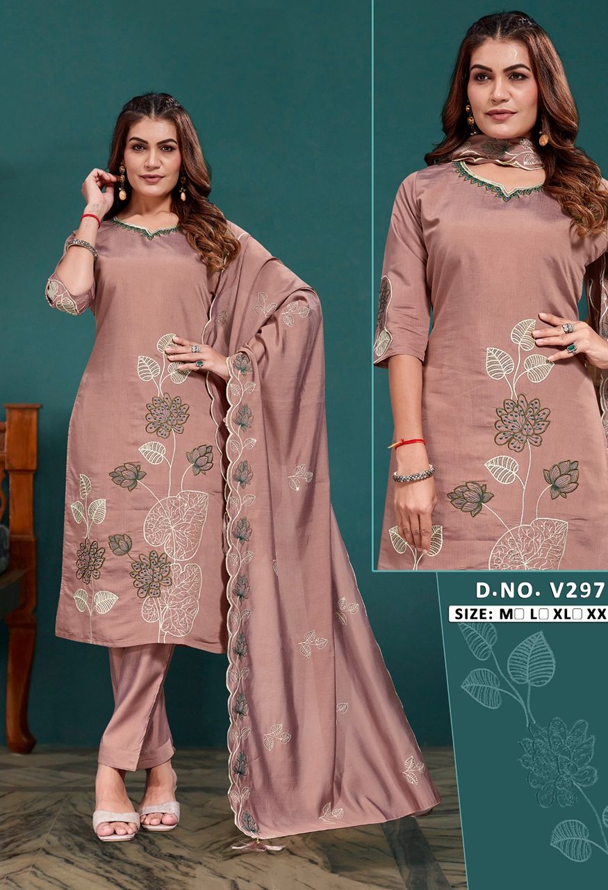 New Launch Heavy Fabric Embroidery Combo Set — Singles, Vardan Ethnic wholesale from Surat — Photo 16