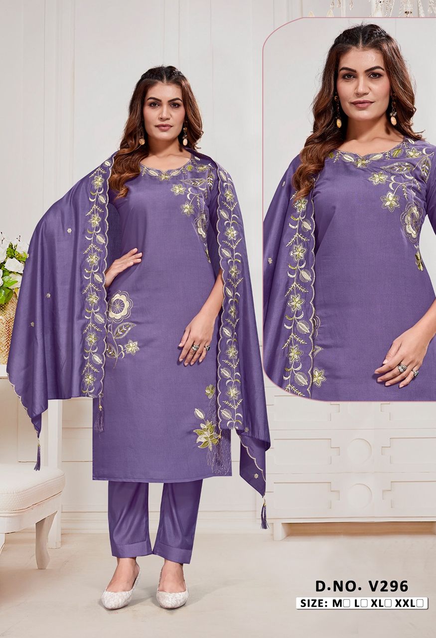 New Launch Heavy Fabric Embroidery Combo Set — Singles, Vardan Ethnic wholesale from Surat — Photo 17