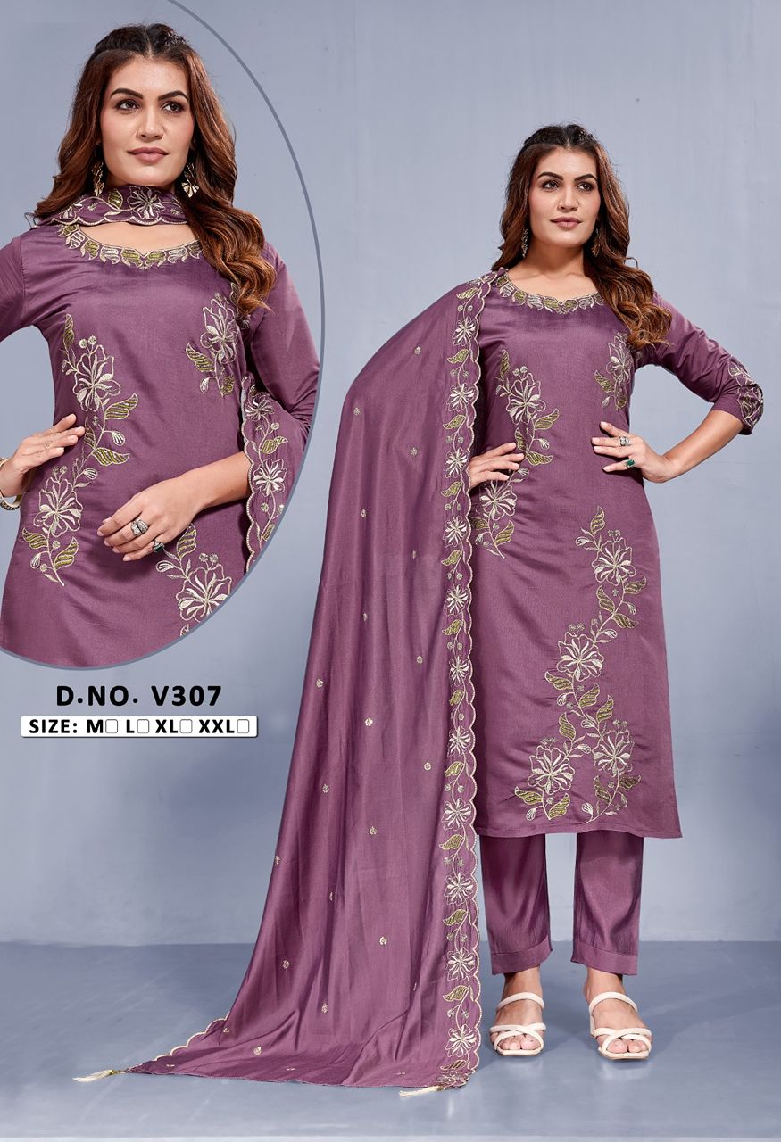New Launch Heavy Fabric Embroidery Combo Set — Singles, Vardan Ethnic wholesale from Surat — Photo 25