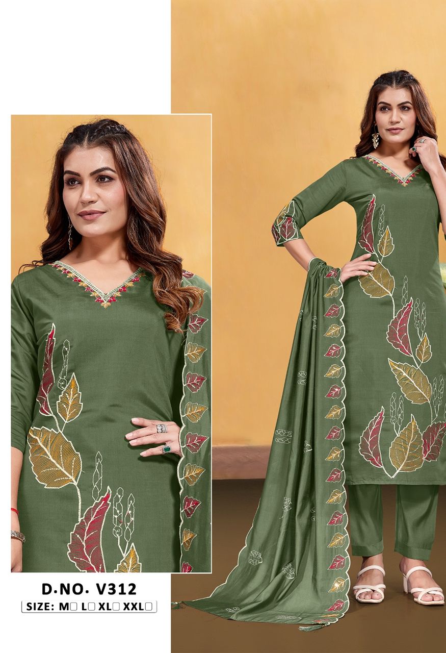 New Launch Heavy Fabric Embroidery Combo Set — Singles, Vardan Ethnic wholesale from Surat — Photo 30