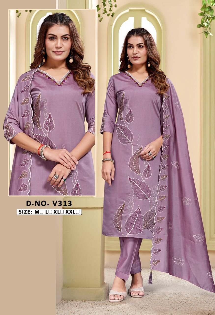 New Launch Heavy Fabric Embroidery Combo Set — Singles, Vardan Ethnic wholesale from Surat — Photo 31