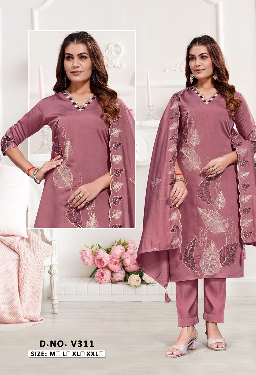 New Launch Heavy Fabric Embroidery Combo Set — Singles, Vardan Ethnic wholesale from Surat — Photo 32