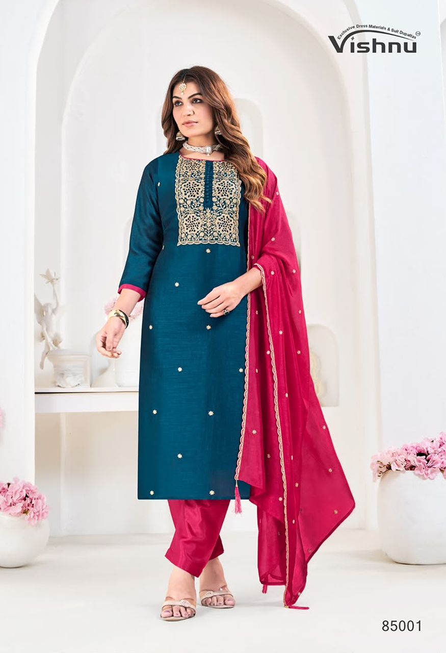 Vishnu Munira Premium Ethnic Wear Catalog Saree — Wholesale Dress Material, Vishnu wholesale from Surat — Photo 2