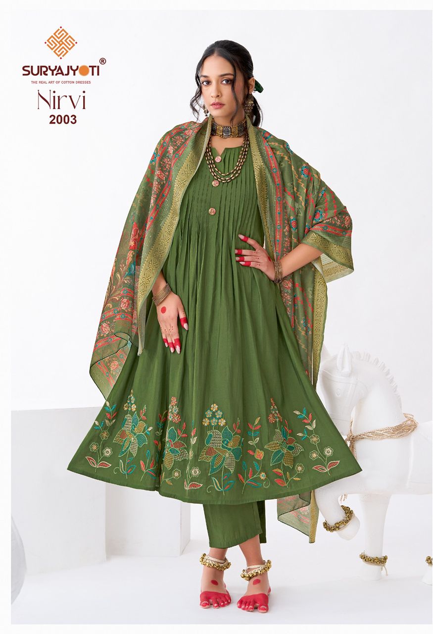 Suryajyoti Nirvi Stitch Vol 2 Anarkali 3 Piece Suit — Wholesale Readymade Suit, Suryajyoti wholesale from Surat — Photo 7