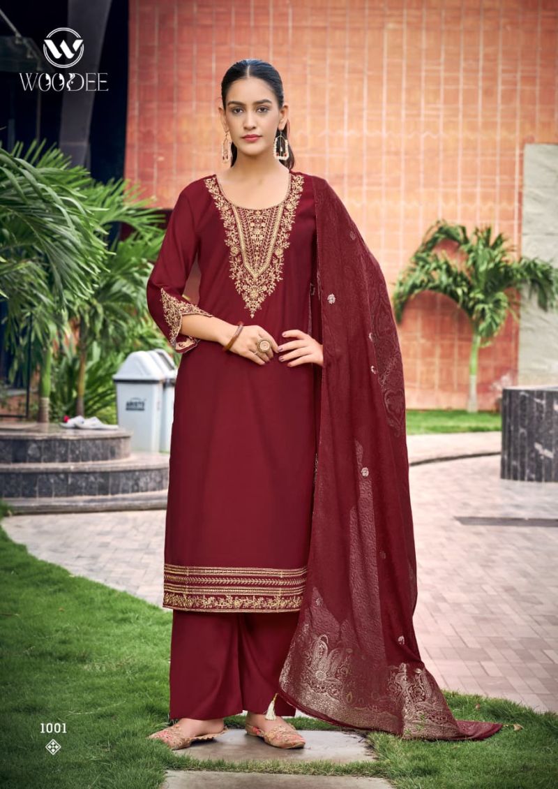 Woodee Veda Vol 2 Viscose Gadhwal Sequence Work Kurti With Bottom Dupatta Catalog — Wholesale Kurtis, Woodee wholesale from Surat — Photo 7