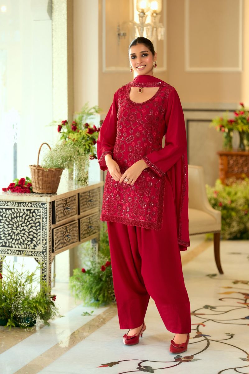 Zaveri D 50001 Chinon Beats Work Designer Salwar Kameez Collection