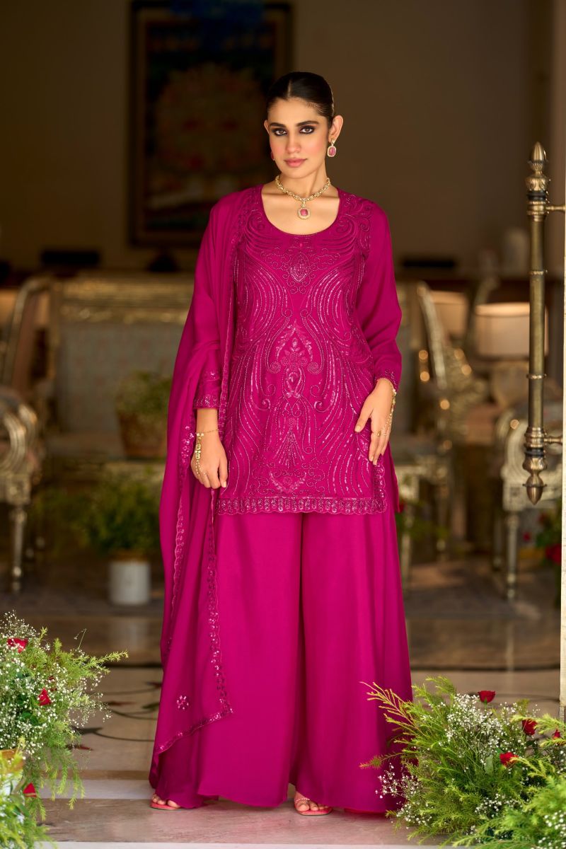 Zaveri D 50002 Chinon Beats Work Designer Salwar Kameez Collection