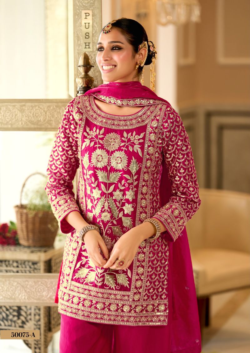 Zaveri D 50075 A Fandy Satin Beats Work Designer Salwar Kameez Collection — Wholesale Salwar Suits, Eba Lifestyle wholesale from Surat — Photo 3