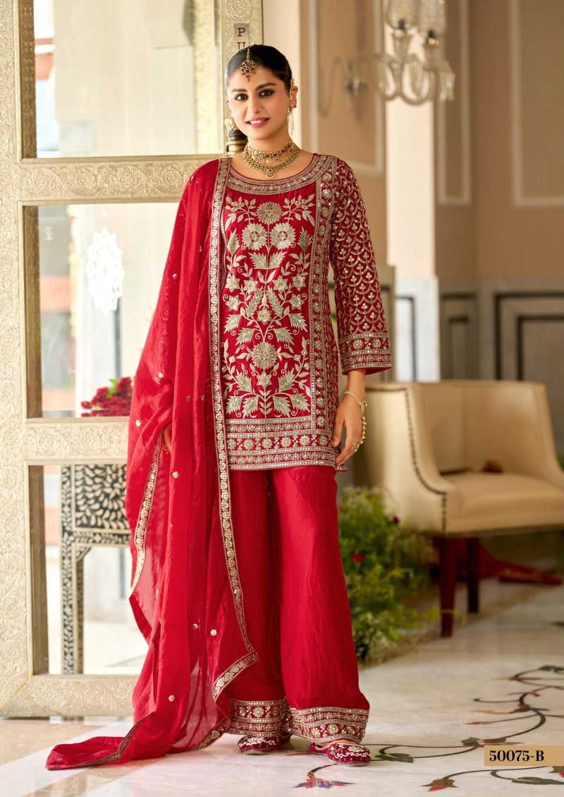Zaveri D 50075 B Fandy Satin Beats Work Designer Salwar Kameez Collection — Wholesale Salwar Suits, Eba Lifestyle wholesale from Surat — Photo 2