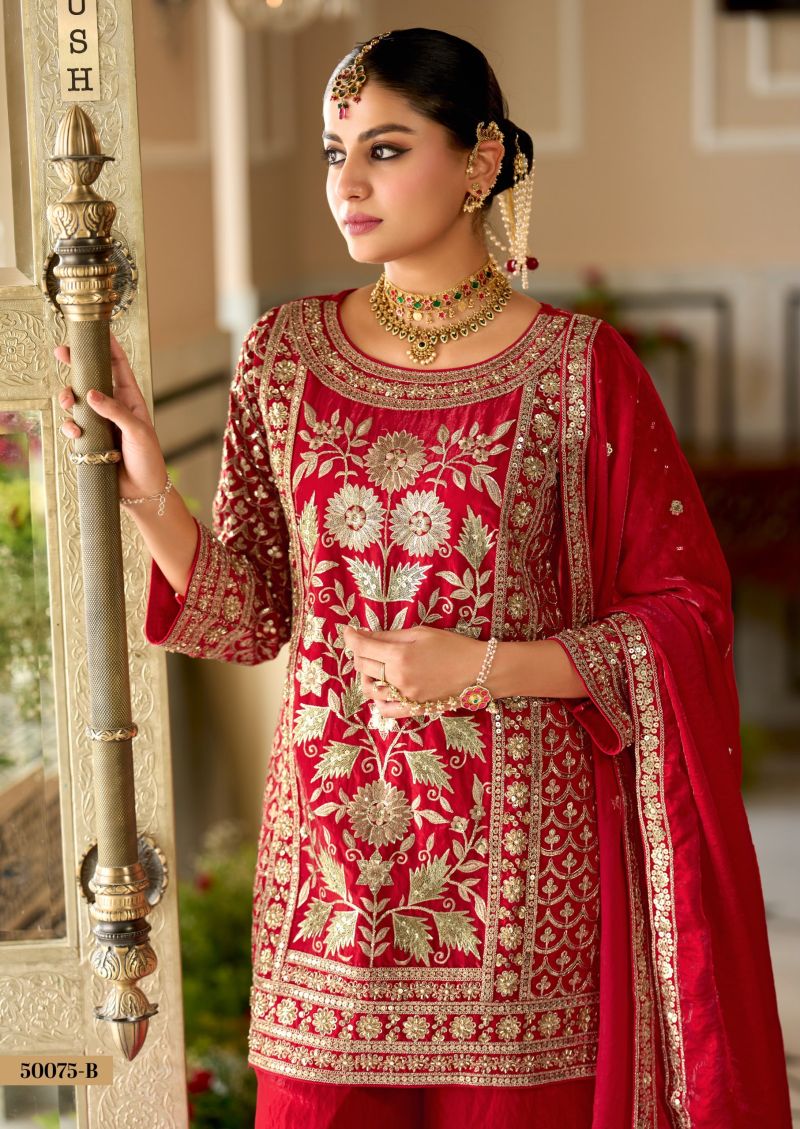 Zaveri D 50075 B Fandy Satin Beats Work Designer Salwar Kameez Collection — Wholesale Salwar Suits, Eba Lifestyle wholesale from Surat — Photo 4
