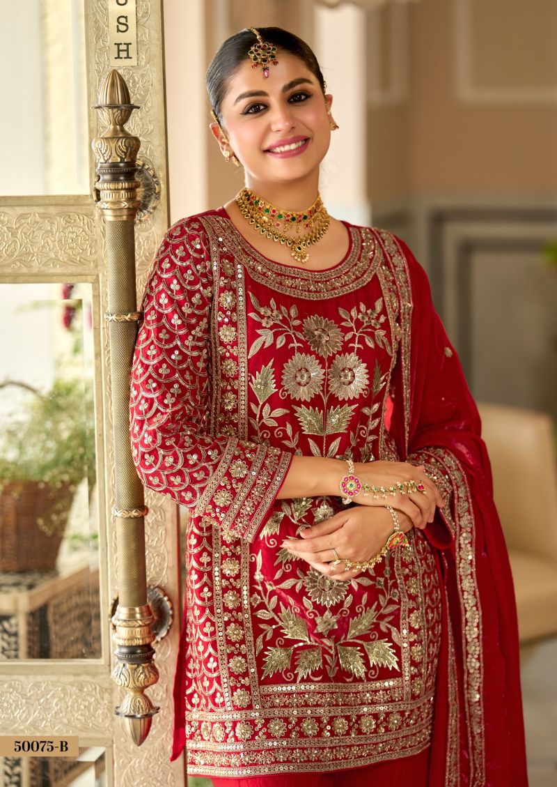 Zaveri D 50075 B Fandy Satin Beats Work Designer Salwar Kameez Collection — Wholesale Salwar Suits, Eba Lifestyle wholesale from Surat — Photo 3