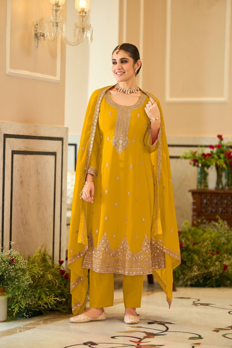Zaveri D 9954 Chinon Embroidered Designer Salwar Kameez Catalog — Wholesale Salwar Suits, Eba Lifestyle wholesale from Surat — Photo 3