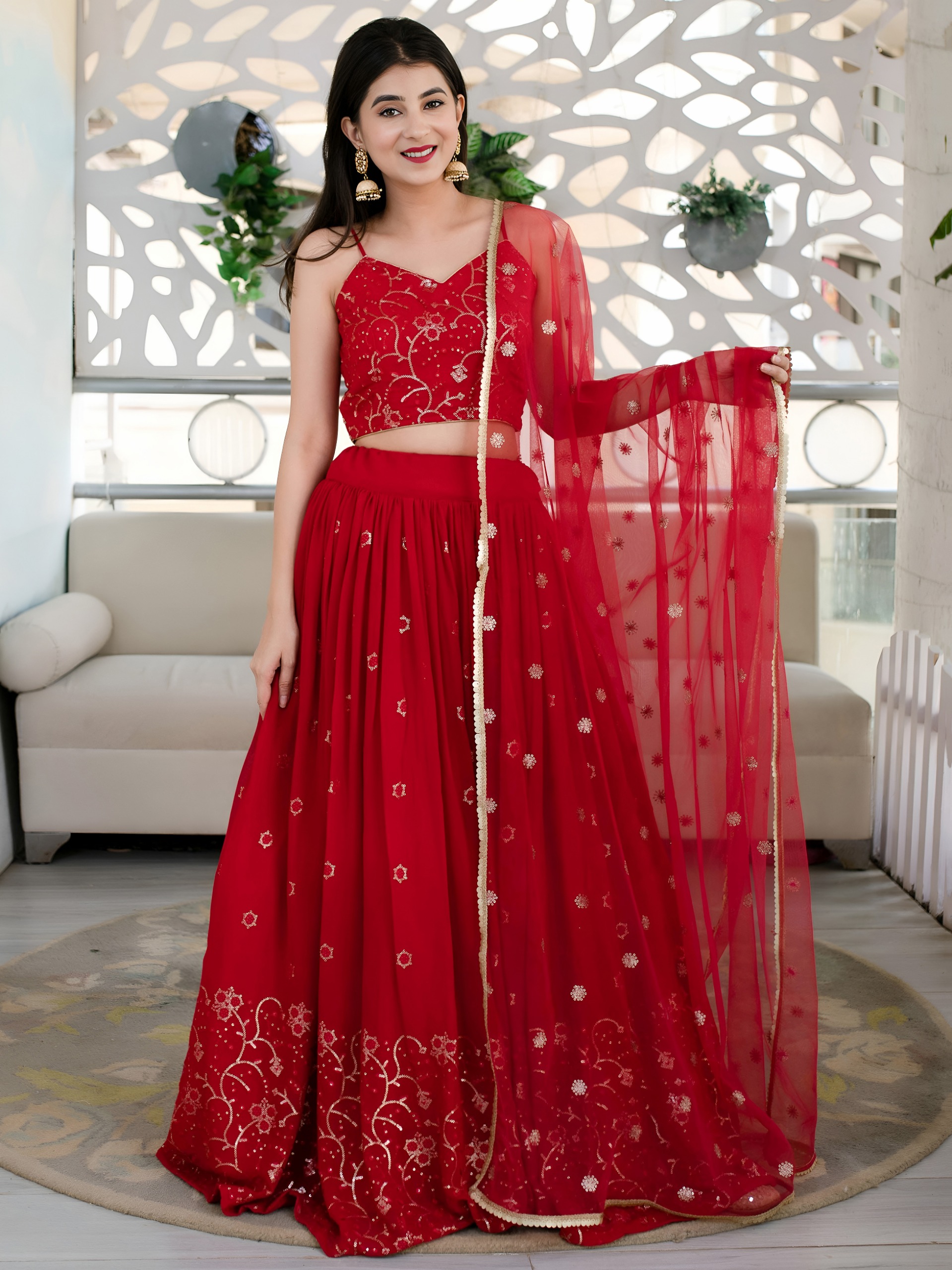Zeel 15063 Sequins Thread Embroidered Festive Lehenga Choli Collection — Lehenga, Zeel wholesale from Surat — Photo 3