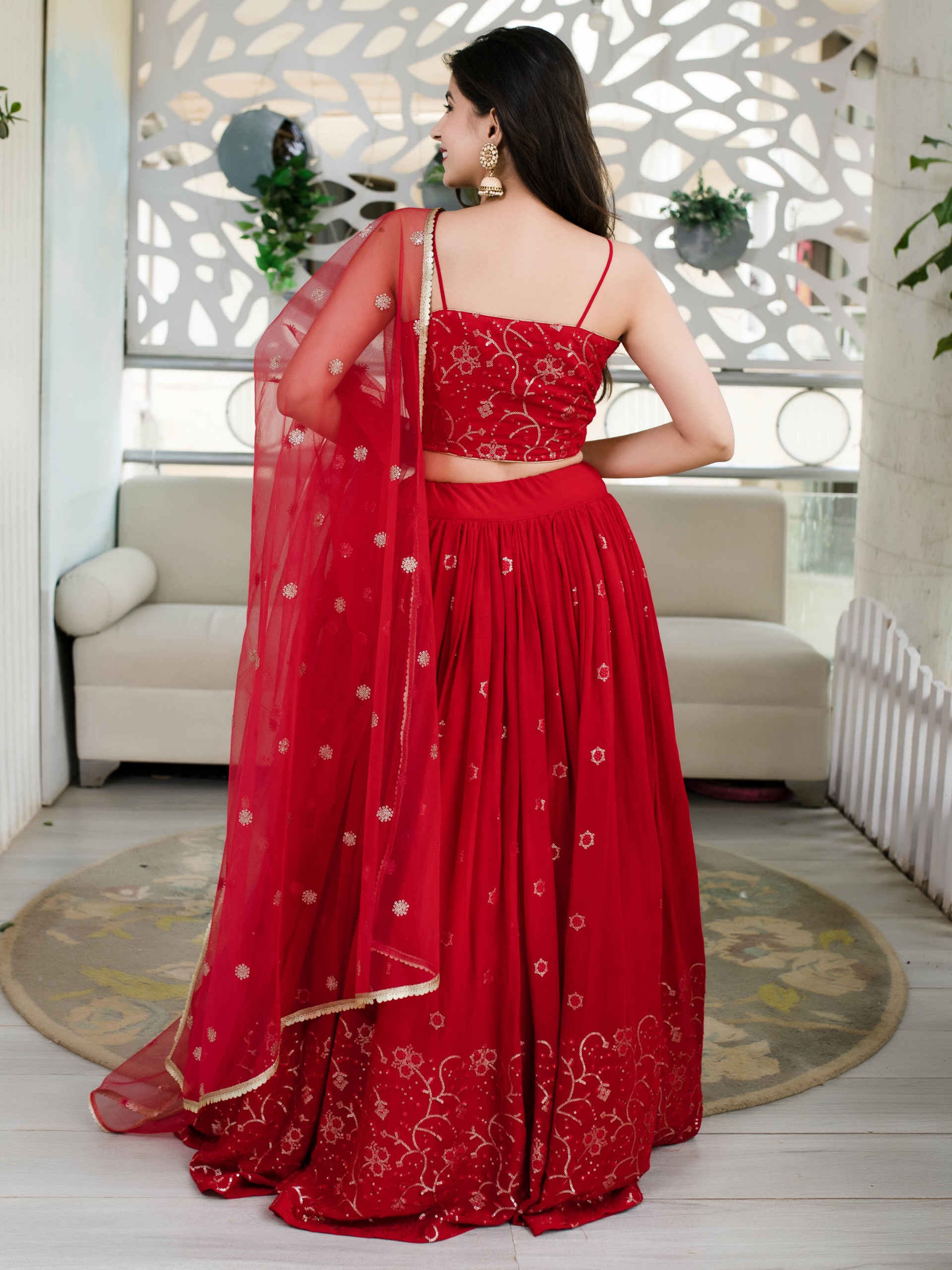 Zeel 15063 Sequins Thread Embroidered Festive Lehenga Choli Collection — Lehenga, Zeel wholesale from Surat — Photo 5