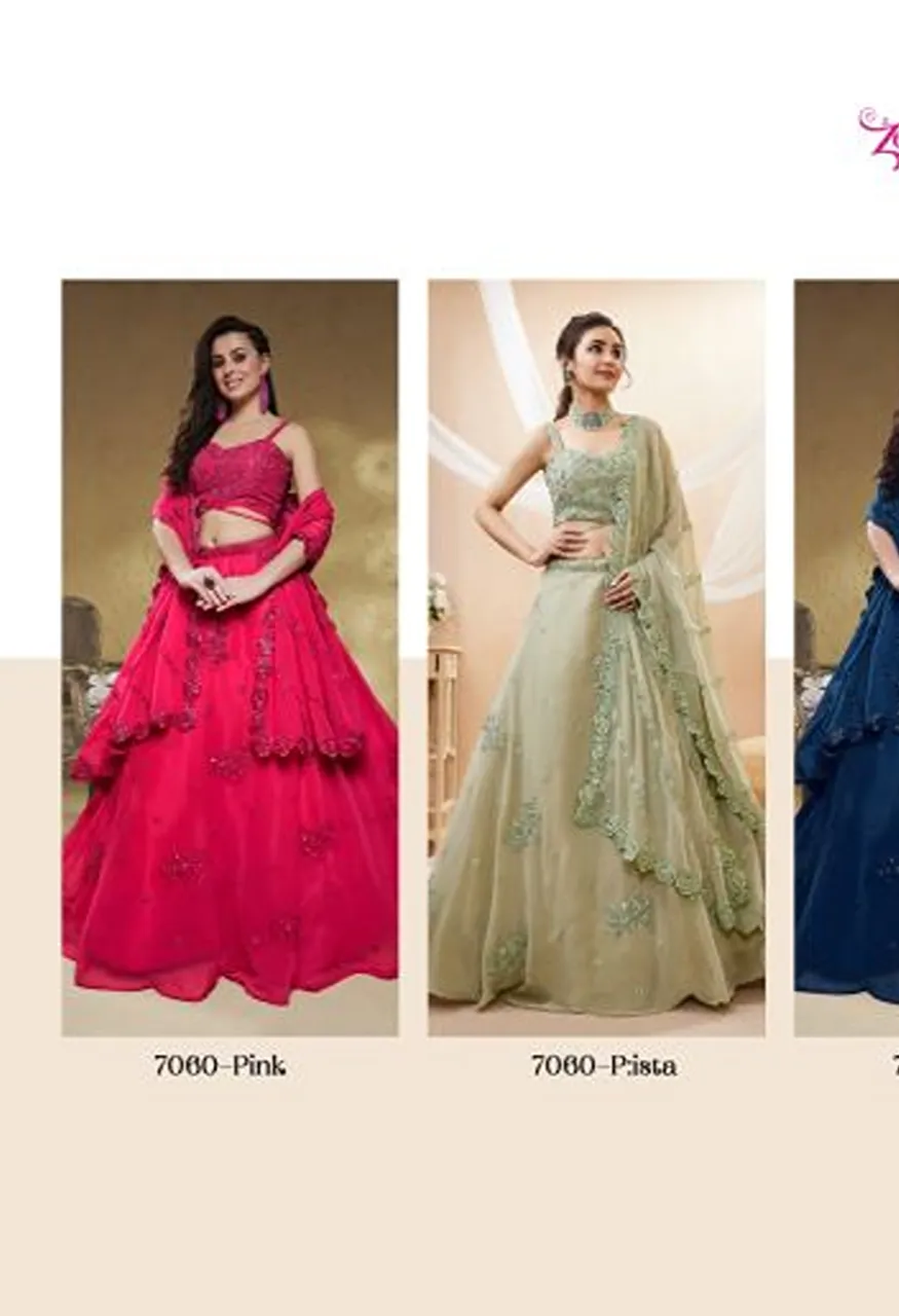 Zeel Evana Georgette With Sequence Work Lehenga Choli Collection — Wholesale, Zeel wholesale from Surat — Photo 3