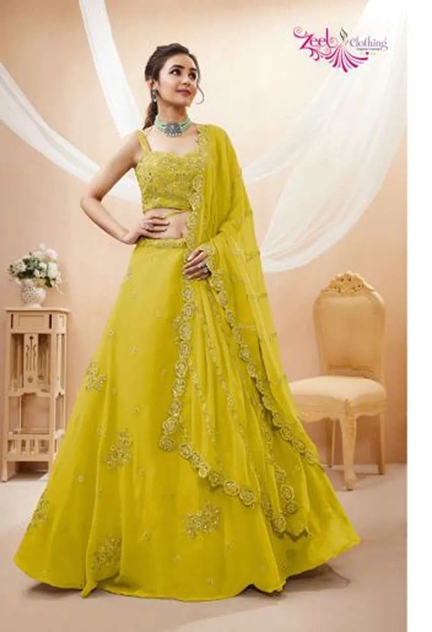 Zeel Evana Georgette With Sequence Work Lehenga Choli Collection — Wholesale, Zeel wholesale from Surat — Photo 4
