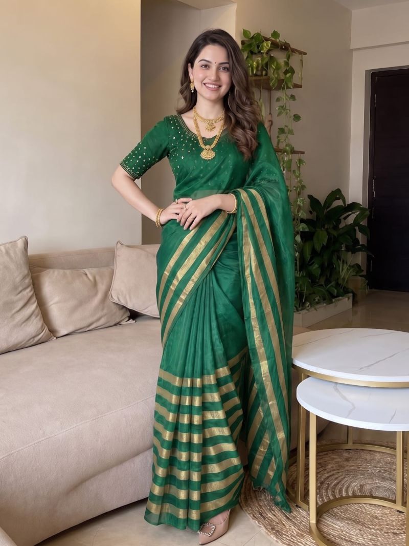 Aab Nine Patta Vol 1 Fandy Satin Silk Jarkan Work Saree Catalog — Saree, Vardan Ethnic wholesale from Surat — Photo 3