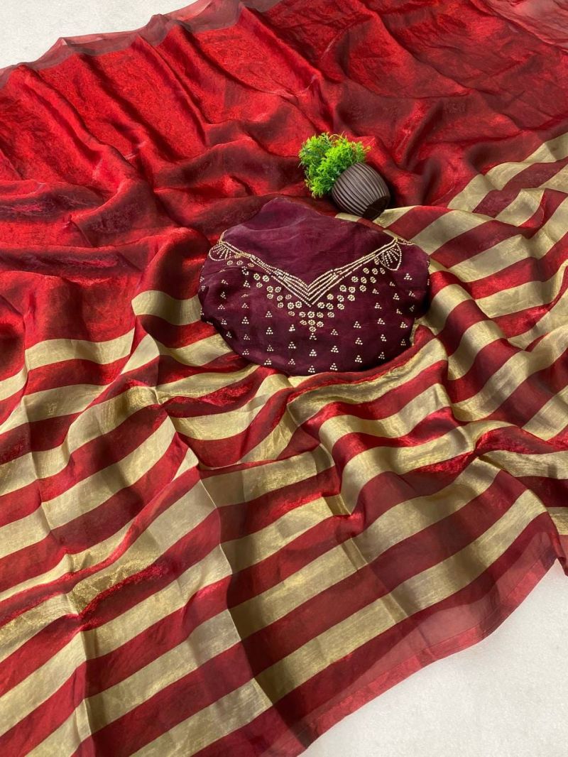 Aab Nine Patta Vol 1 Fandy Satin Silk Jarkan Work Saree Catalog — Saree, Vardan Ethnic wholesale from Surat — Photo 19