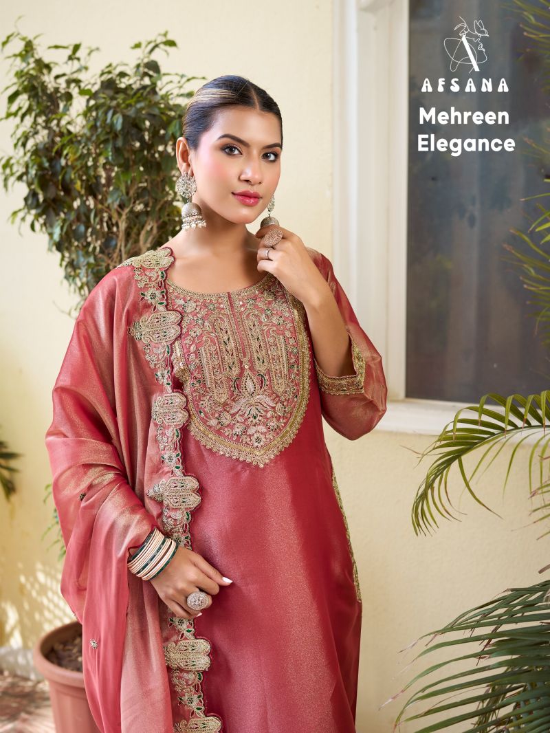 Afsana Mehreen Elegance Gabana Silk Embroidered Thread Work Salwar Kameez — Wholesale Kurtis, Afsana wholesale from Surat — Photo 7