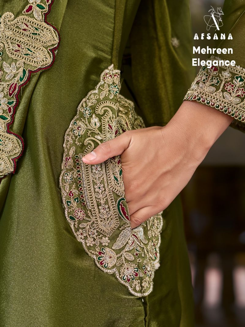 Afsana Mehreen Elegance Gabana Silk Embroidered Thread Work Salwar Kameez — Wholesale Kurtis, Afsana wholesale from Surat — Photo 10