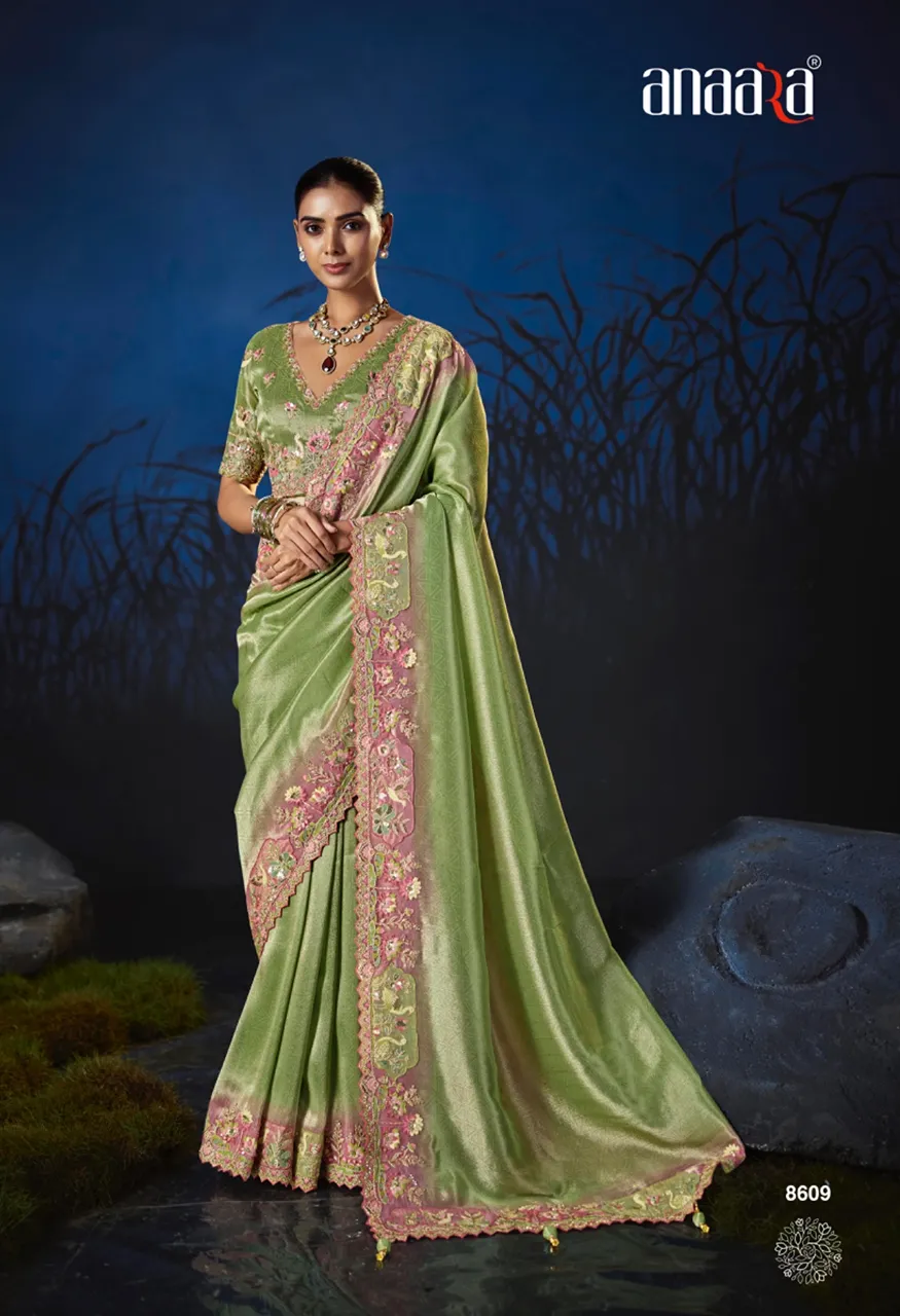 Anaara 8600 Series Wholesale Soft Silk Designer Saree Collection — Festival Sarees, TATHASTU wholesale from Surat — view 5