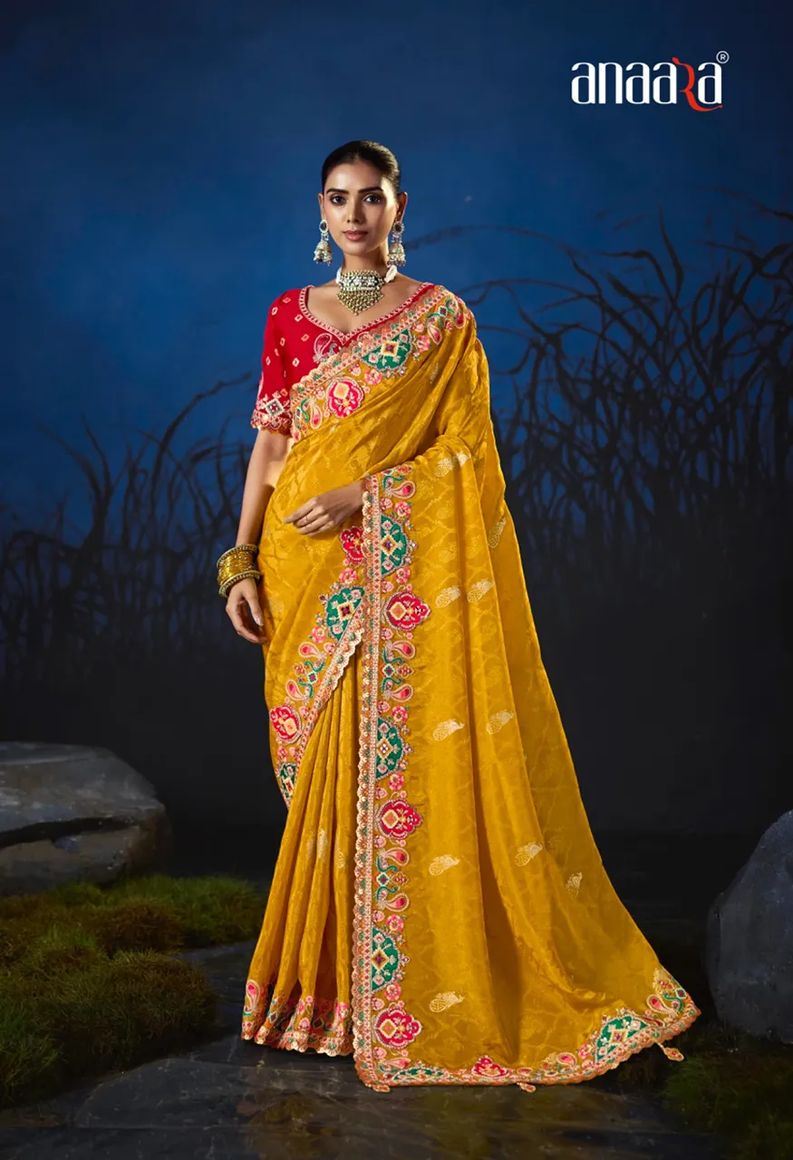 Anaara 8600 Series Wholesale Soft Silk Designer Saree Collection — Festival Sarees, TATHASTU wholesale from Surat — view 3
