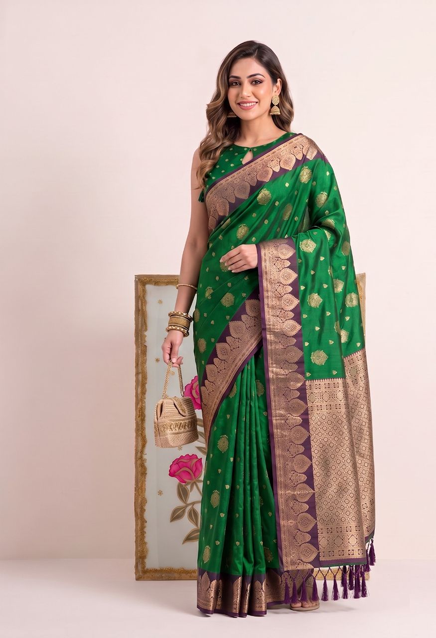 Astita Devanshi 1001 1006 Silk Saree Traditional Border Woven Blouse — Singles, Astita wholesale from Surat — Photo 7