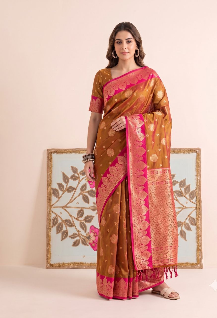 Astita Devanshi 1001 1006 Silk Saree Traditional Border Woven Blouse — Singles, Astita wholesale from Surat — Photo 11
