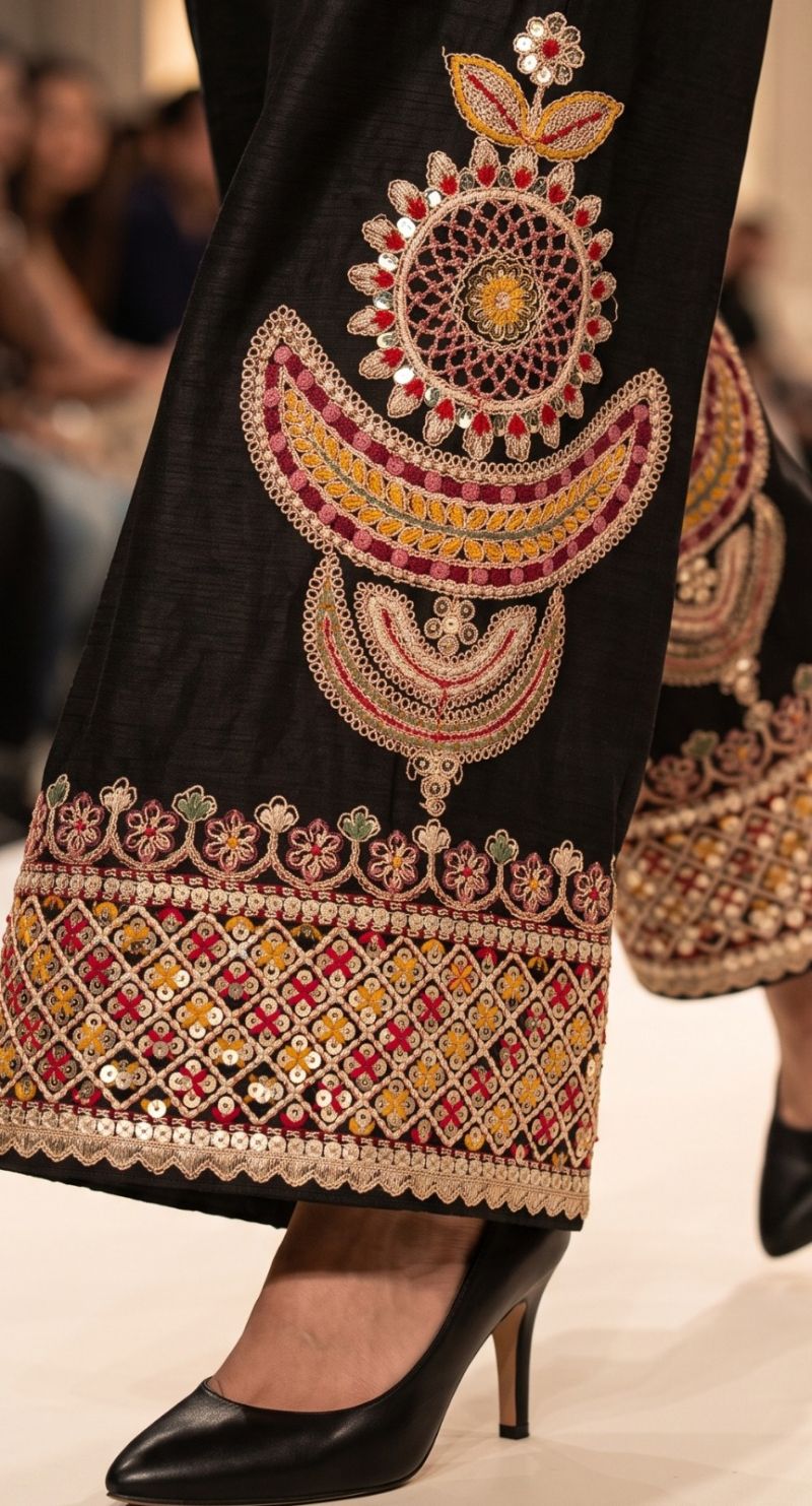 Aurraa Black Pearl Chinon Embroidered Salwar Kameez Catalog — Wholesale Kurtis, Vardan Ethnic wholesale from Surat — view 3