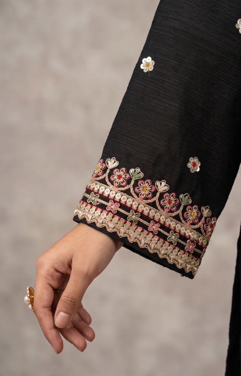 Aurraa Black Pearl Chinon Embroidered Salwar Kameez Catalog — Wholesale Kurtis, Vardan Ethnic wholesale from Surat — view 6