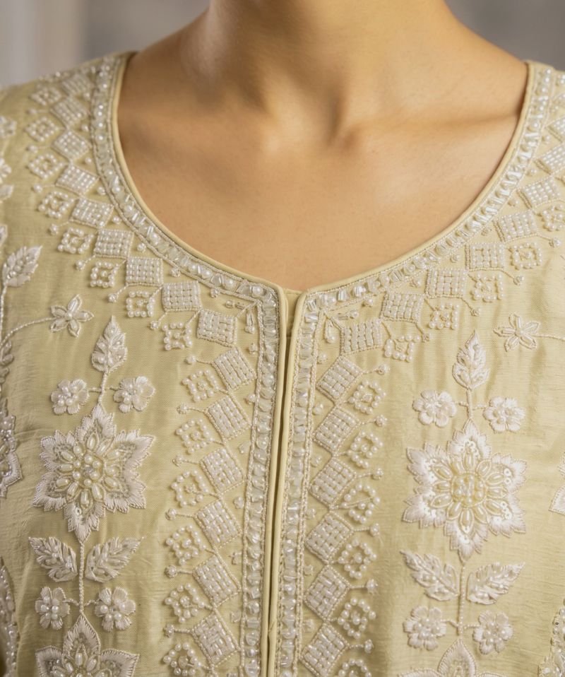Aurraa Geeta Chinon Beads Work Embroidered Salwar Kameez — Wholesale Kurtis, Aurraa wholesale from Surat — view 3