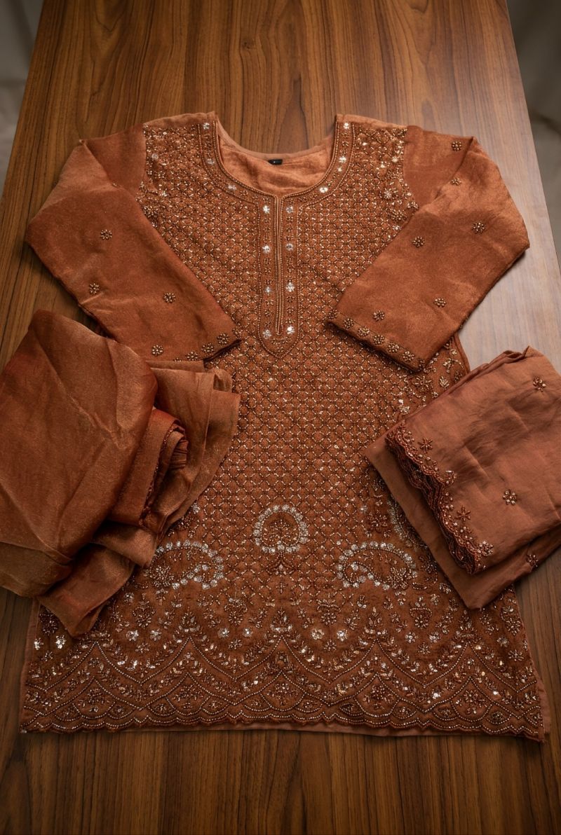 Aurraa Poorvi Nc Moss Beads Work Designer Salwar Kameez Catalog — Wholesale Kurtis, Aurraa wholesale from Surat — Photo 8
