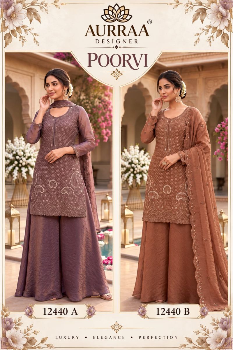 Aurraa Poorvi Nc Moss Beads Work Designer Salwar Kameez Catalog — Wholesale Kurtis, Aurraa wholesale from Surat — Photo 10