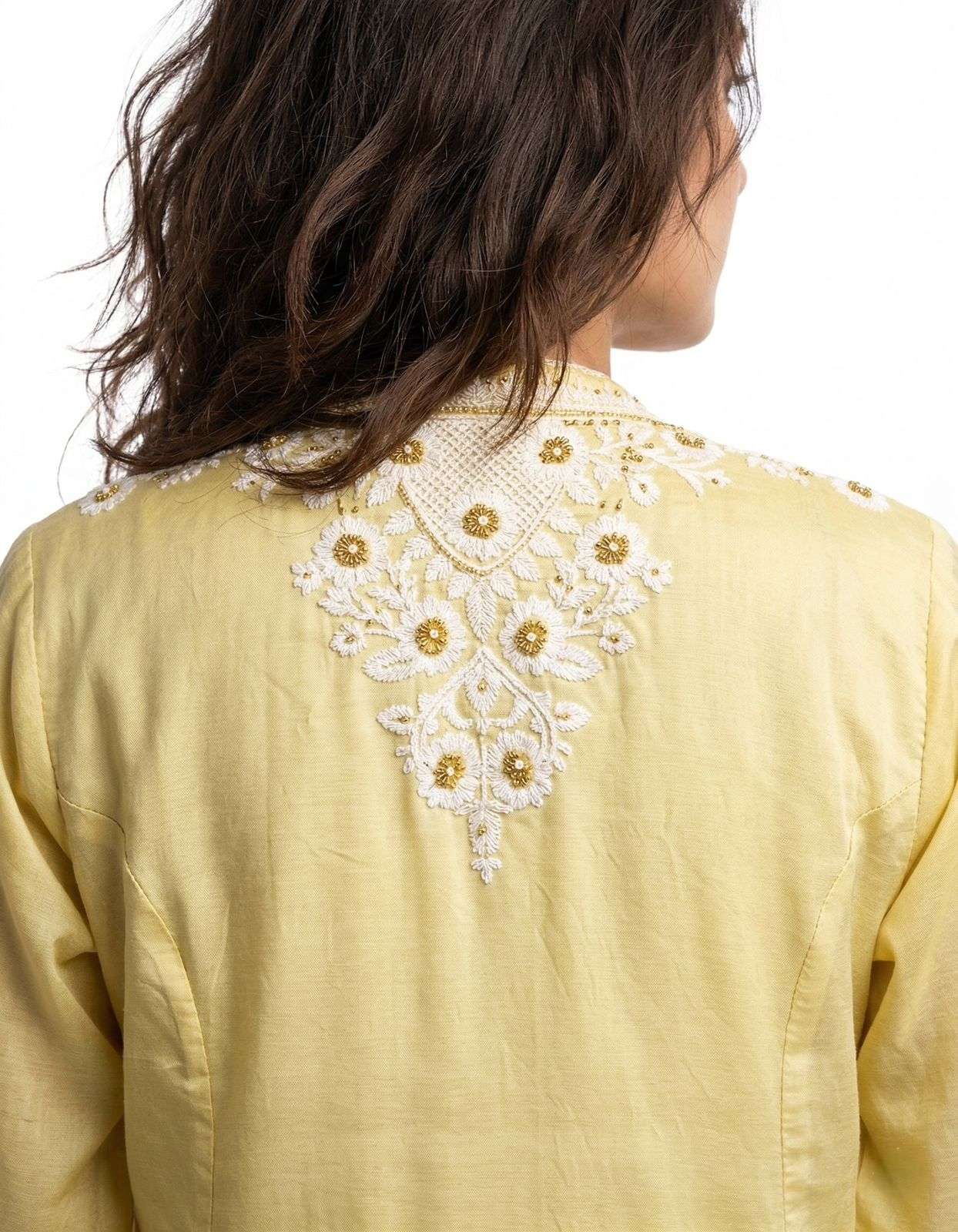 BE 497 Roman Silk Embroidery Designer Readymade Salwar Suit — Wholesale Readymade Suit, Vardan Ethnic wholesale from Surat — view 6