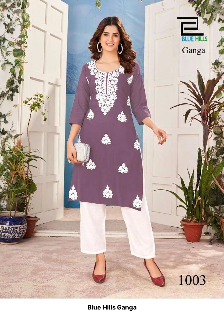 Blue Hills Ganga — Wholesale Kurtis, Blue Hills wholesale from Surat — Photo 4