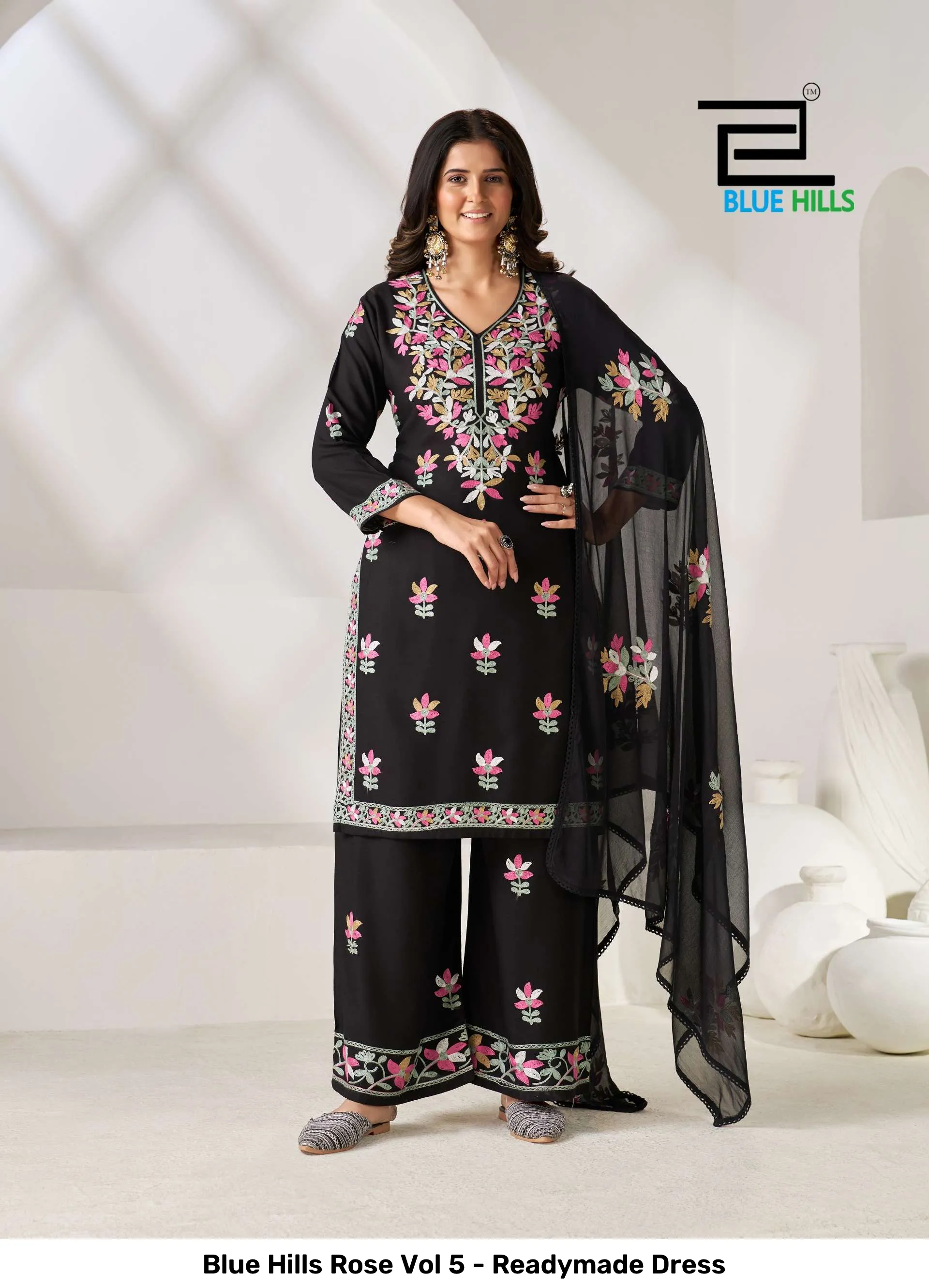Blue Hills Rose Vol 5 - Readymade Dress — Wholesale Readymade Suit, Blue Hills wholesale from Surat — Photo 2