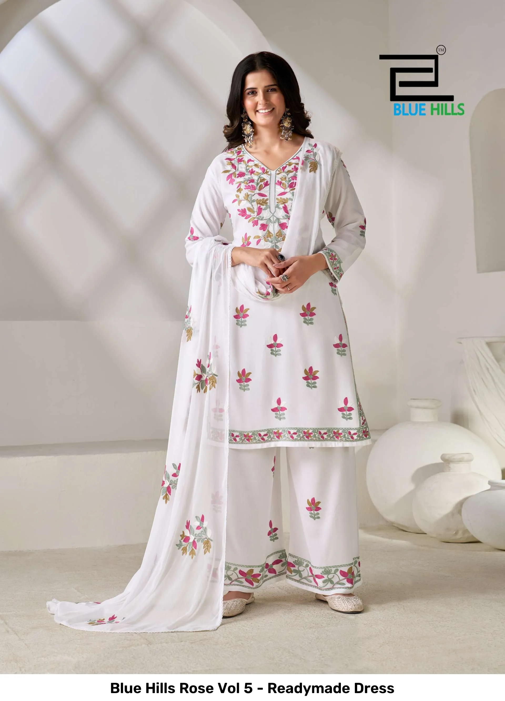 Blue Hills Rose Vol 5 - Readymade Dress — Wholesale Readymade Suit, Blue Hills wholesale from Surat — Photo 3