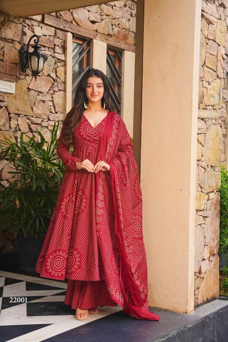 Clora Vol 22 Cambric Cotton Digital Printed Kurti With Bottom Dupatta Set — Wholesale Kurtis, Clora wholesale from Surat — Photo 5
