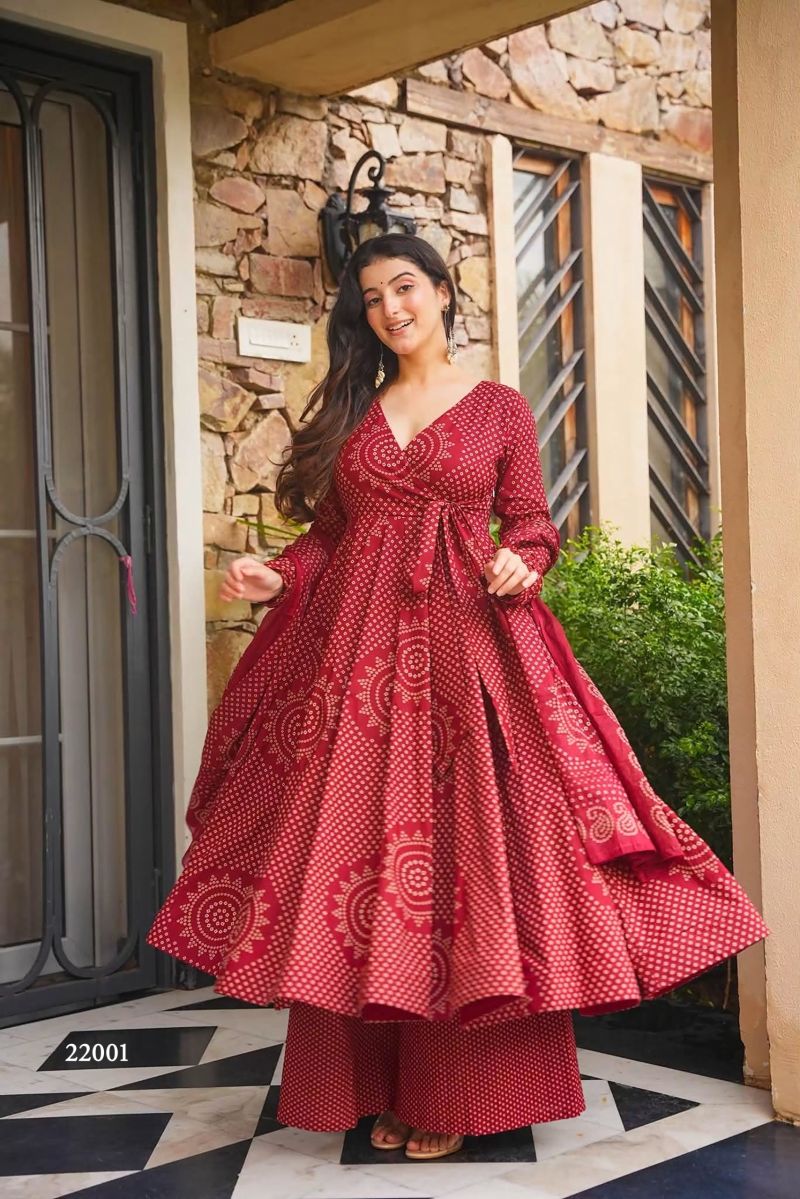 Clora Vol 22 Cambric Cotton Digital Printed Kurti With Bottom Dupatta Set — Wholesale Kurtis, Clora wholesale from Surat — Photo 6
