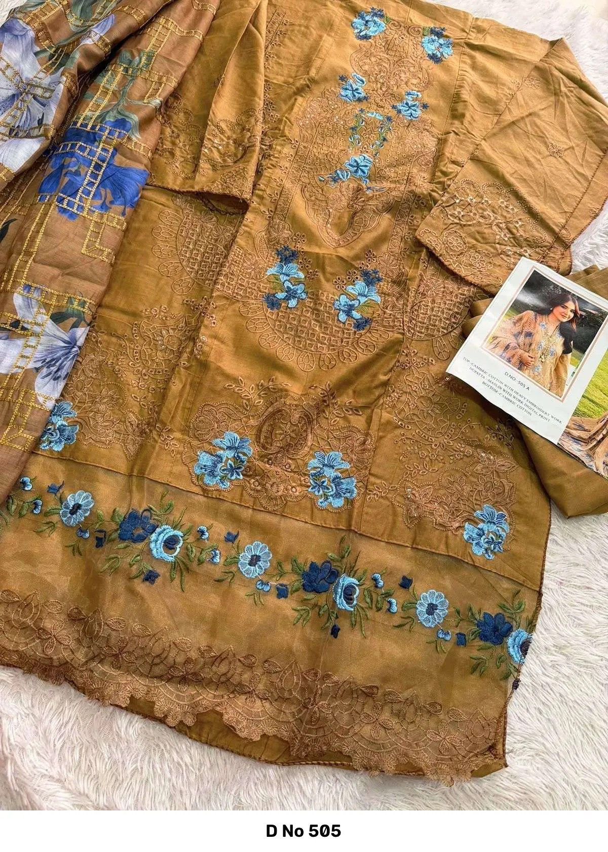 D No 505 — Wholesale Pakistani Suits, Vinayak Enterprise wholesale from Surat — Photo 3